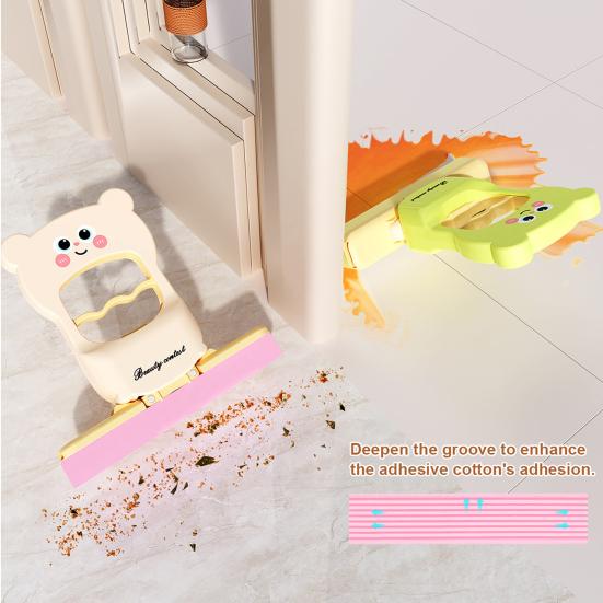 Portable Mini Mop High-Density Water Oil Absorption Kitchen Desktop Mirror Tabletop Gaps No Lint Small Mop Cleaning Tool