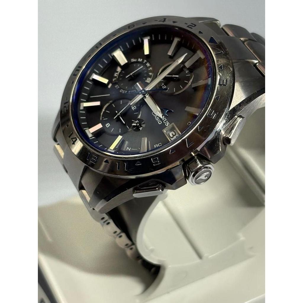 Used Excellent condition, with manual and box! CASIO OCEANUS OCW-T3000-1AJF Radio-controlled Solar, Smartphone Link, Titanium, Chronograph