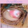 Wooden Bird Figurine Decor For Office And Living Room With Modern Minimalist Style
