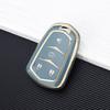 4 Buttons Car Key Shell Case Cover for Cadillac ATS CT6 CTS DTS XT5 Escalade ESV SRX STS XTS ELR 2014 - 2018 Remote Key Holder Keychain