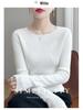 Maglione da Donna a Collo Tondo Basso in Maglia Slim per Autunno e Inverno