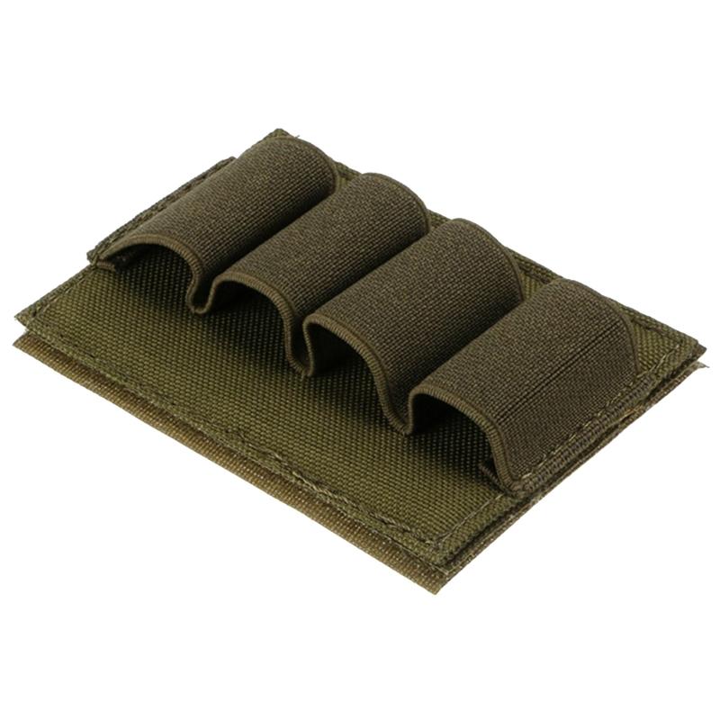 Battery Holder Elastic Storage Bag Hook and Loop Tactical-Bullet for Shell Holder Bag for Flashlight Shotgun Shells