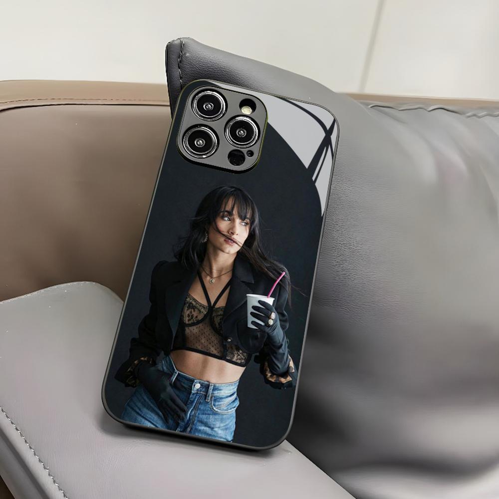 Singer A-Aitana Alpha Phone Case for Iphone 17 Air 16 15 14 12 11 13 Pro Max Mini X Xr Xs Puls Black Glass Cover