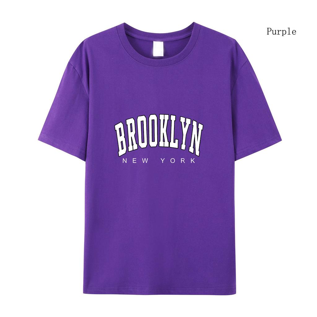 Damen T-Shirt Brooklyn New York Print Sommer Kurzarm Mode Qualität Kleidung T-Shirt Harajuku T-Shirt Kleidung