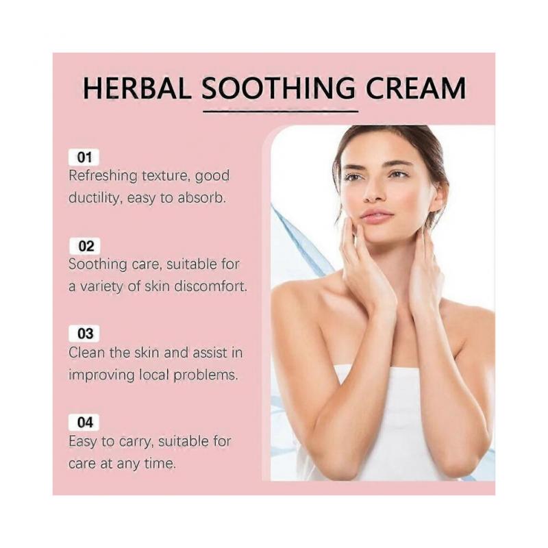 (3pcs)Herbal Soothing Cream for Itchy Skin, Anti-Itch Cream Extra Strength Instant Relief for Rash, Eczema, Mosquito Bites for All Skin Types