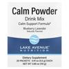 Calm Powder Drink Mix with Potassium and AminoCalm Blend, L-Tryptophan and L-Theanine, Blueberry Lavender, 20 Packets, 0.19 Oz (5.5 G) Each