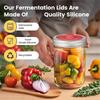 Vylepšené silikonové fermentační víčko se vzduchovým zámkem pro širokohrdlé zavařovací sklenice