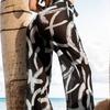 Plus Size Printed Women's Beach Pants - Sexy, Slimming, and Breathable