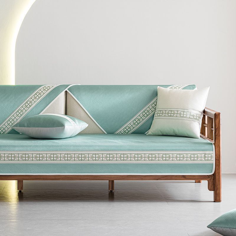 

Ice Silk Sofa Cushion Summer Summer Washing Anti-Skid Technology Cooling Ice Cushion New Chinese Cushion Sofa Mat Cushion 70*70cm