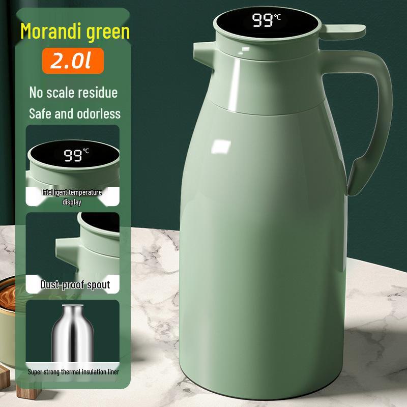 2026 Smart Temperature-Control Kettle: Large Capacity, Insulated, Temperature Display, Hot Water Bottle for Home Use.