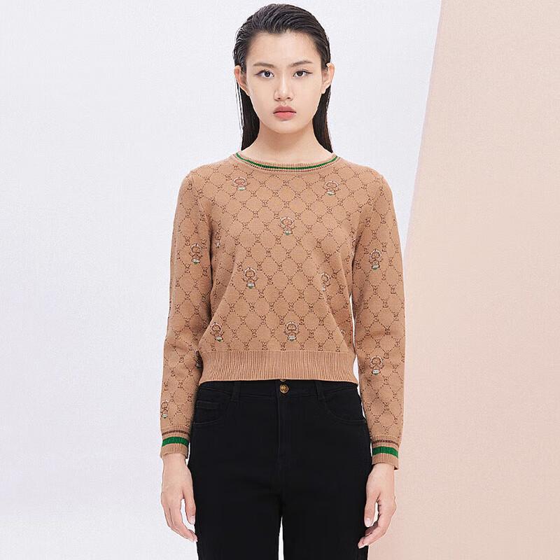 JESSIE JMFGM148 Women's Color-Block Argyle Knit Pullover