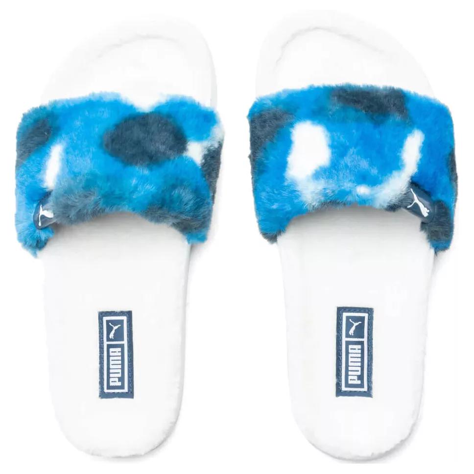 Puma  Leadcat 2.0 YLM Fluff Slide Tie Dye Women Sneakers Multi-Color Yellow-Pear Puma-White 385362-01