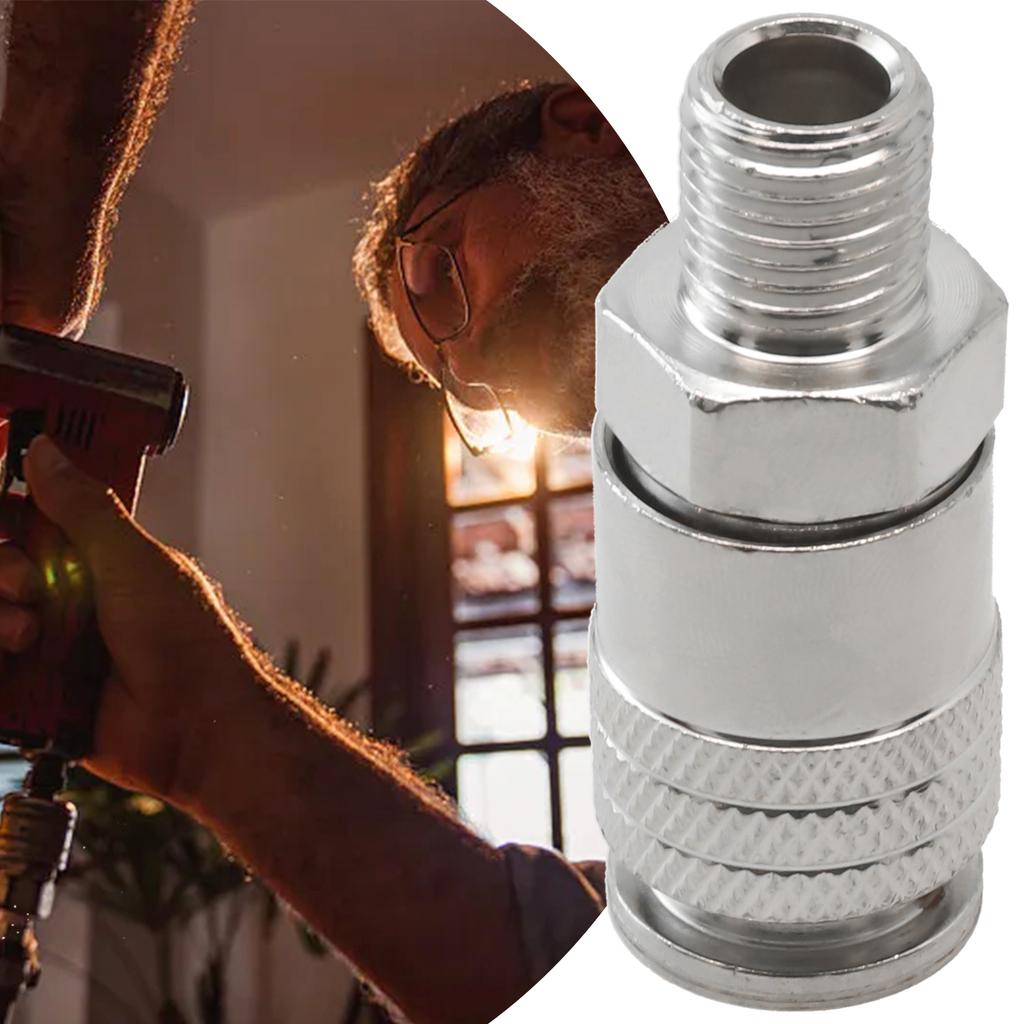 Pneumatic Fitting G1/4 Male Thread EU Standard Quick Connector For Air Compressor 53mm Length Air Compressor Tool Parts