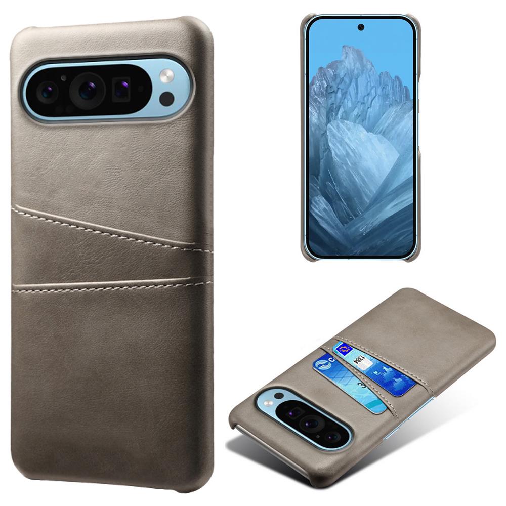 

Для Google Pixel 9/Pixel 9 Pro Чехол для телефона Жесткий ПК-чехол с двойными слотами для карт Grey