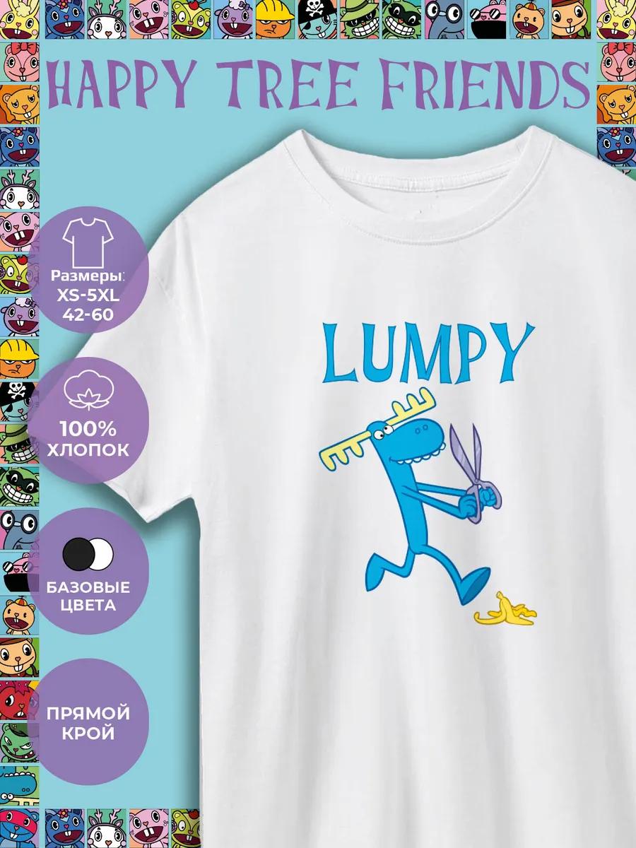 Happy Tree Friends Printed T-shirt - Lumpy S