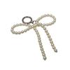 Fashion Pearl Bowknot Keychain Pendant Sweet Cute Hanging Decorations Keyring Charm for Purse Bag Backpack Handbag