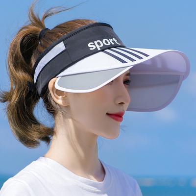 Chapeau de soleil été protection solaire protection UV grand bord chapeau à trou sur le dessus extérieur cyclisme protection visage chapeau de soleil casquette de baseball