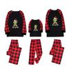 European & American Christmas Homewear Set with Plaid Pants - 2-Piece Outfit