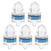 5Pcs Fishing Lure Light Diamond Shape LED Corrosion Resistance Auto Open Flashing Bass Lure Light Blue