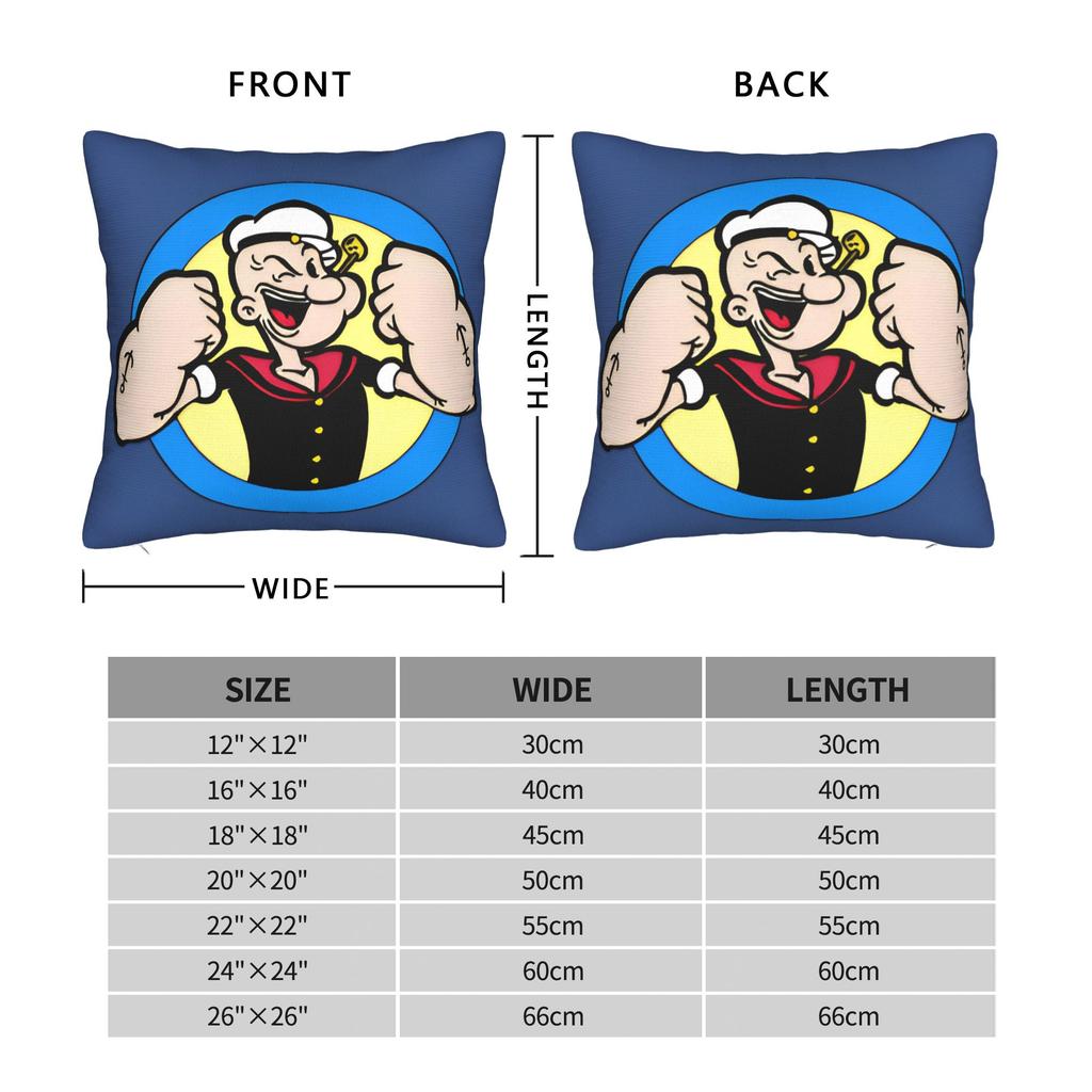 Pillow Cover Bluto And Olive Oyl Funny Pillow Case For Sofa Home Decor Pillowcases