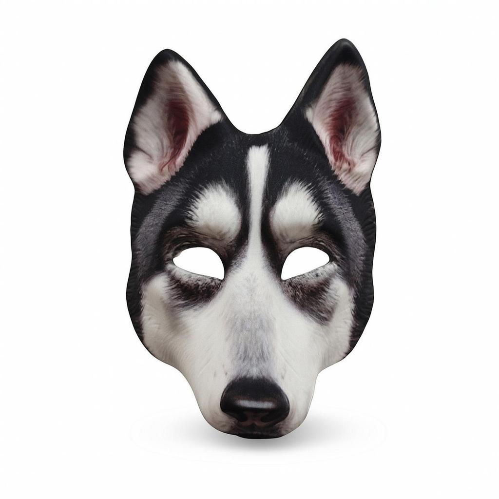 Husky Mask Lightweight Dog Comfortable for Carnival, Dress-up Play