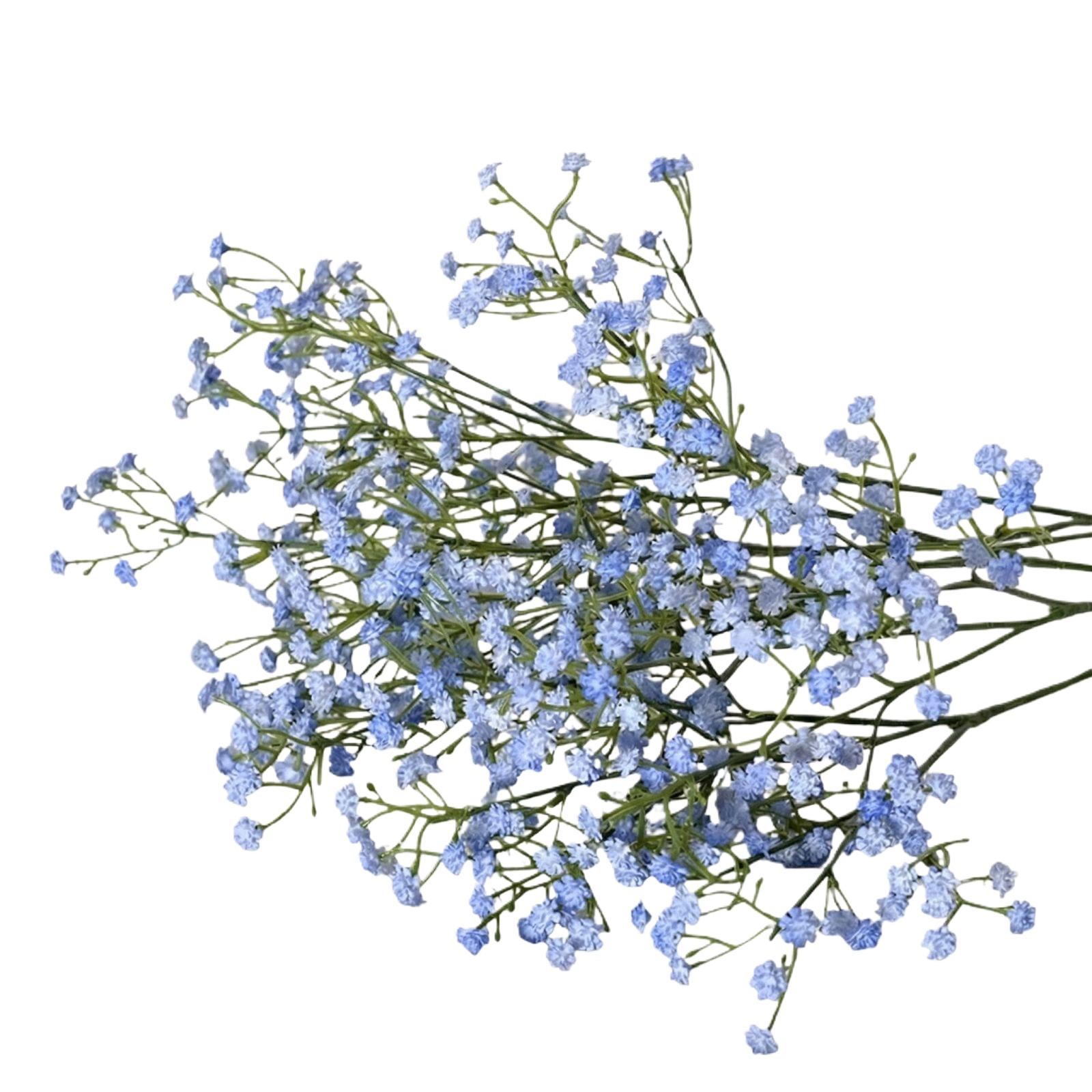 Wedding Decoration, Hand Held Bouquet, Tactile Soft Rubber, Three Pointed  Sky, Plastic Simulation Flower One Size синий