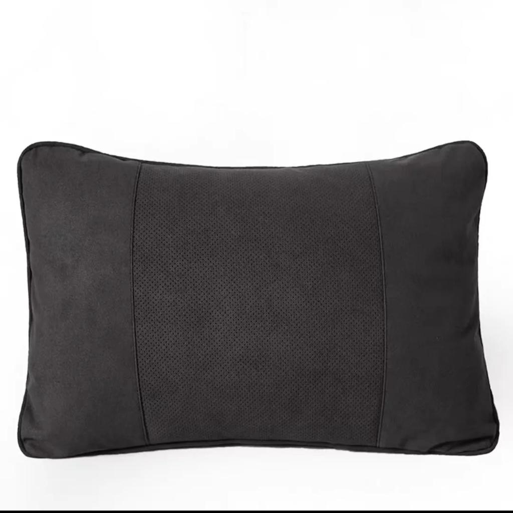 1pc Memory Cotton Headrest and Lumbar Pillow, Breathable Suede Material, Lumbar Pillow Neck Support Adjustable Car Rest Cushion