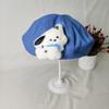 Hat female new denim beret summer versatile fashion puppy painter cloud hat showing face small spring and autumn