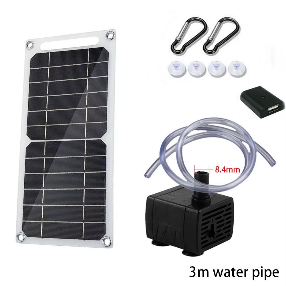 Solar Panel with USB 5V Water Pump System Can Be Used for Rockeries Fish Tanks Pet Drinking Water High Head Pumping 4
