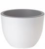 Muna 40 Two-color Round Flowerpot | White+concrete
