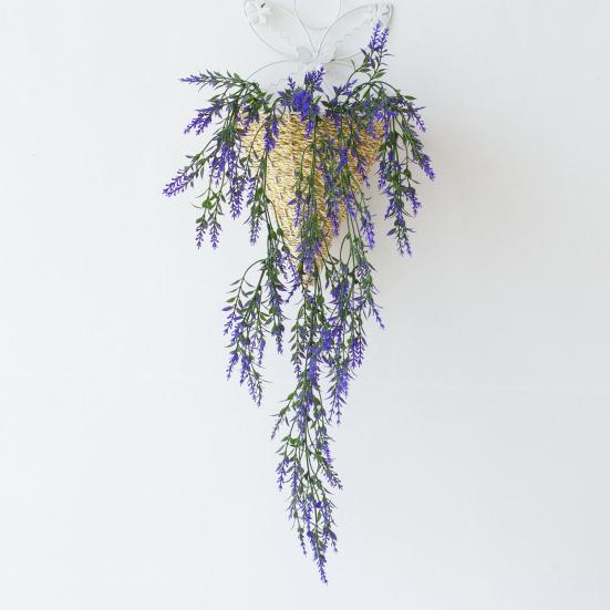 Hanging Artificial Flower UV Resistant Fake Flower Wedding Party Indoor Outdoor Garden Wall Hanging Faux Plants Decoration