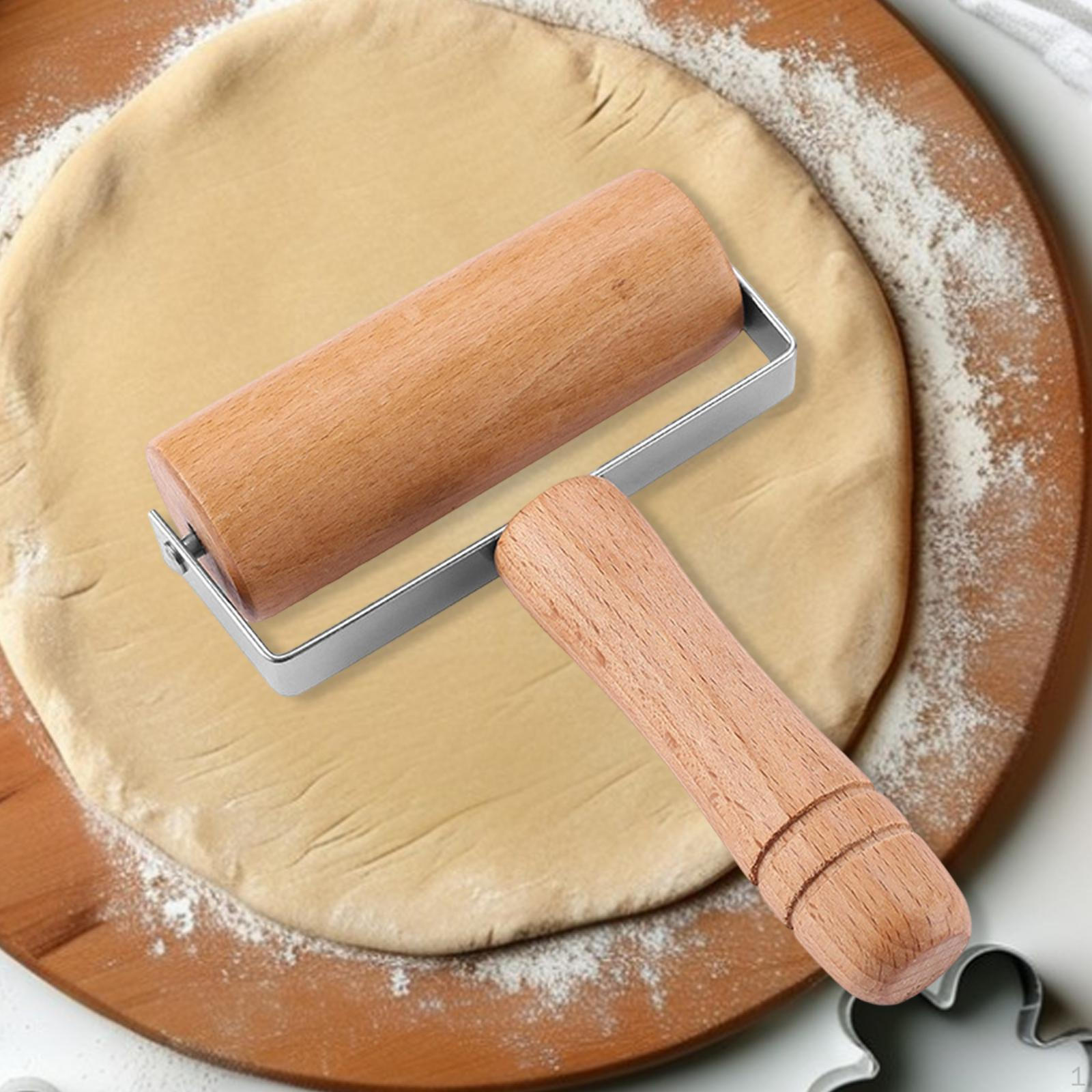 

Rolling Pin Roller Kitchen Utensil with Handle Baking Tool Handheld Flour Sticks