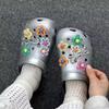 Candy Color Jelly Flowers Clogs Accessories Summer 2026 Transparent Floral Shoe Charms Set Butterfly Stars Accessories for Clogs