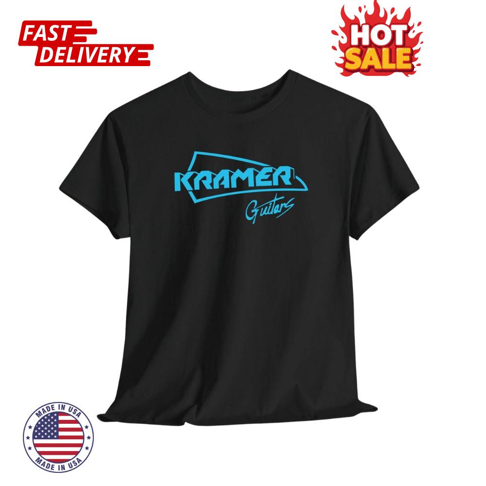 SALE HOT Kramer Guitar Inspired T-Shirt Unisex Graphic Size S to 5XL Made In USA Unisex T-Shirt S