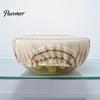 Natural Linen Food Covers for Fruits And Vegetables Sourdough Jars Covers, Reusable Elastic Bowl Retro Striped Eco Conscious Preservation Supplies