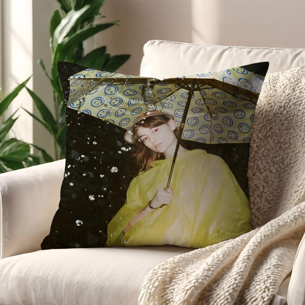 Singer F-Faye Webster Music cushion cover Pillow Cover Decoration Room Home Sofa living Office Car Nordic Simplicity
