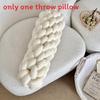 Modern Minimalist Nordic Linen Weaving Throw Pillow With Pp Cotton Filling For Living Room Decor