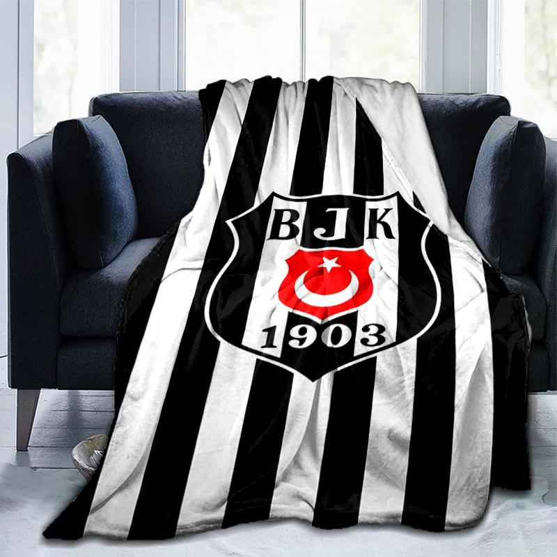 Be?ikta? Istanbul Crest Emblem Blanket Suitable for Sofas, Beds, Offices, And Camping - Perfect Gift for Halloween Christmas