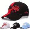 Color Blocked New Hip Hop Hat Gangster Life Embroidered Baseball Hat Daily Leisure Sports Sunshade Hat Unisex