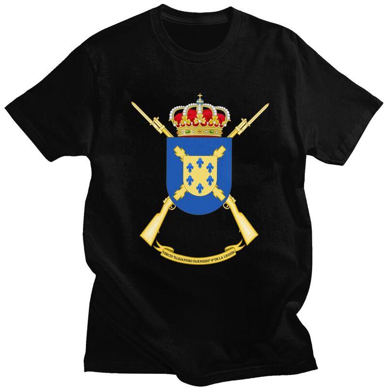 

Custom Vintage Spanish Legion T Shirt Men Short-Sleeve Spain Coat of Arms T-shirt Casual Tee 100% Cotton Oversized Tshirt Mer... S разноцветный