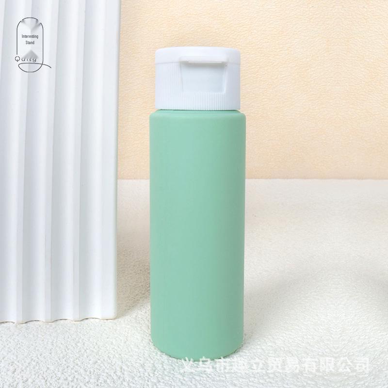 50ml Macaron Squeeze Reiseflaschen Set - Nachfüllbare Wildleder Kosmetik- & Shampoo-Behälter