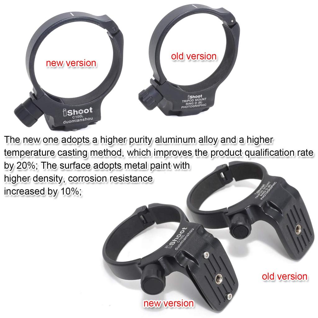 Tripod Mount Ring compatible with Canon EF 100mm Macro IS USM lens support lens bracket tripod tripod mount fit quick release compatible with tripod