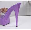 Women's Catwalk Model Stiletto Heels - 15CM Sky High Thin Heels, Sexy Waterproof Party Slippers for Summer Nightclub & Evening Wear