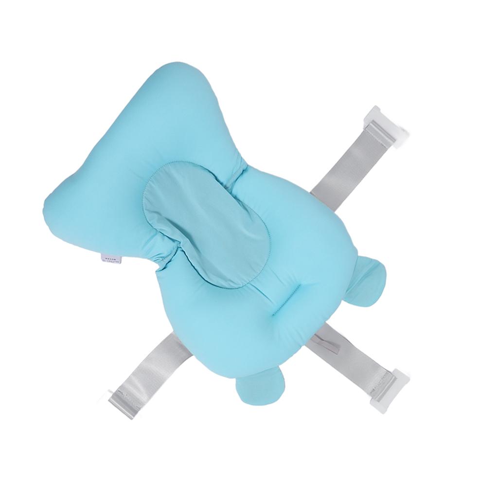 Soft Baby Bath Support Cushion Pad Cute Breathable Adjustable Newborn Bathtub Floating Pillow Mat