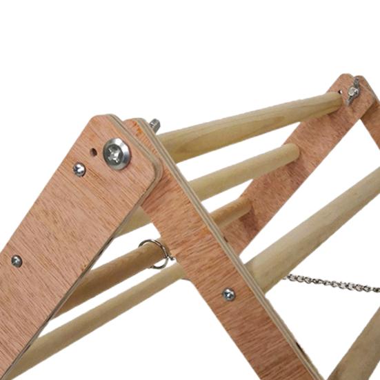 Snadno instalovatelné bidlo pro papouška, užitečný kreativní protiskluzový dřevěný stojan pro domácí mazlíčky a kuřata