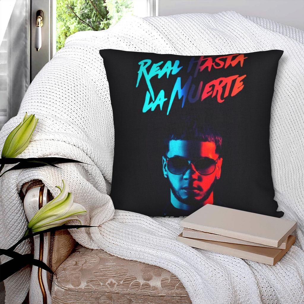Heimdeko Real Hasta La Muerte Kissenbezüge Zubehör Real Until Death Anuel AA Merchandise Kissenbezug Quadratisch Mehrere Größen