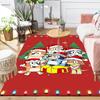 1Pc Christmas Corgis Celebration Rug Office Carpet Indoor Outdoor Doormat Nonslip Soft Living Room Christmas Halloween Gift D92212