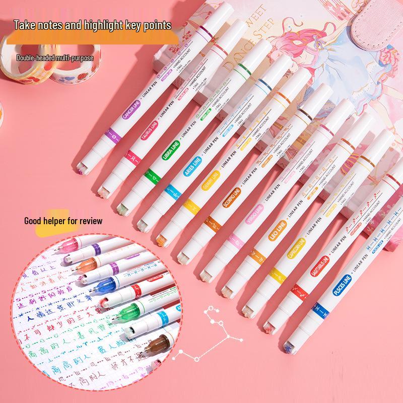 Kreativer blütenförmiger Kurvenmarker - Schnelltrocknender Textmarker für Studenten