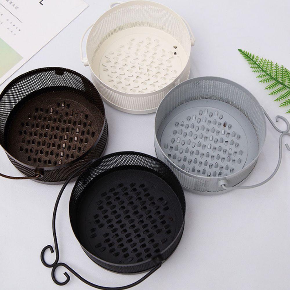 Anti-scalding Hollow Incense Stand With Lid Mosquito Coil Box Hanging Mosquito Coil Holder  Garden