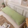 Washable Cotton Long Pillowcase 48x150cm - Single Piece Cover for Double Pillow Core